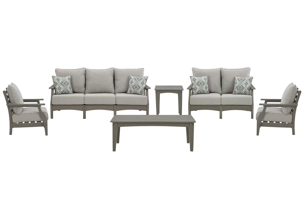Visola Outdoor Sofa and Loveseat Set - Pull Up A Couch