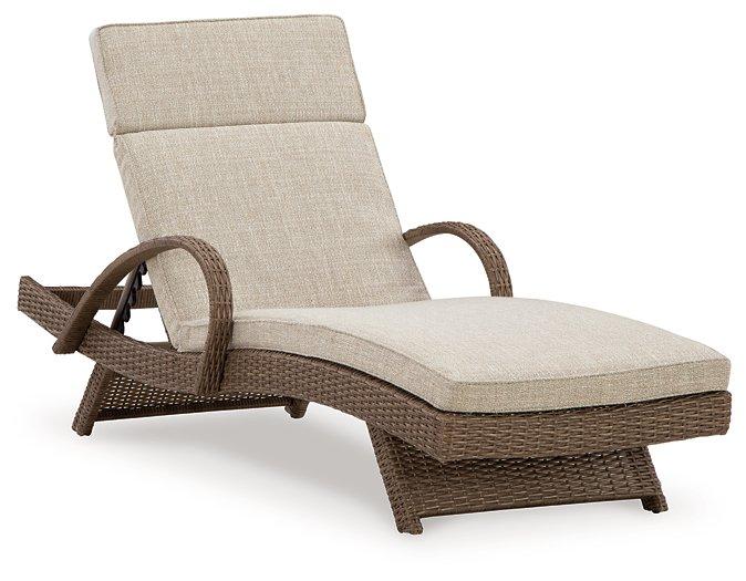 Beachcroft Outdoor Chaise Lounge with Cushion - Pull Up A Couch