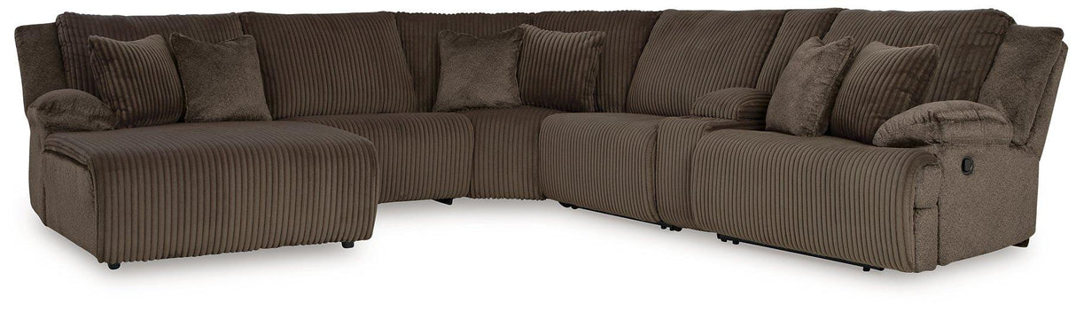 Top Tier Reclining Sectional with Chaise - Pull Up A Couch