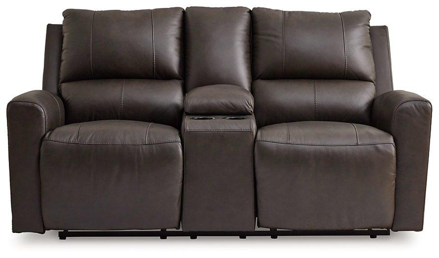 Boxmere Power Reclining Loveseat with Console - Pull Up A Couch