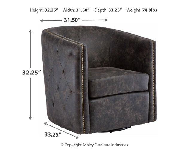 Brentlow Swivel Accent Chair - Pull Up A Couch
