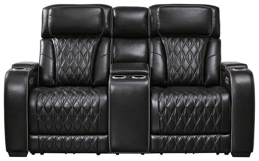Boyington Power Reclining Loveseat with Console - Pull Up A Couch