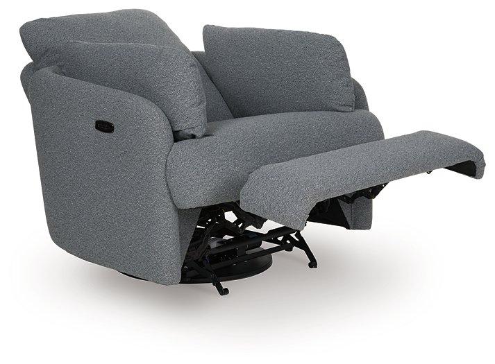 Alainmont Next-Gen Nuvella Swivel Power Recliner - Pull Up A Couch