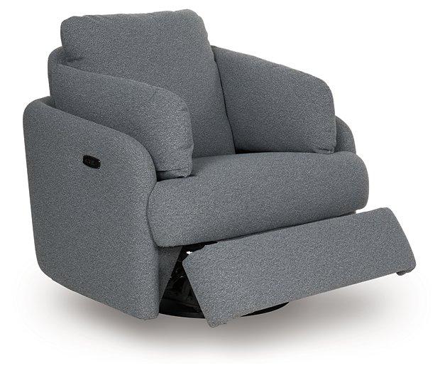 Alainmont Next-Gen Nuvella Swivel Power Recliner - Pull Up A Couch