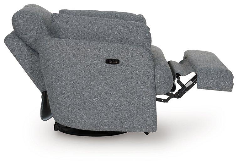 Alainmont Next-Gen Nuvella Swivel Power Recliner - Pull Up A Couch