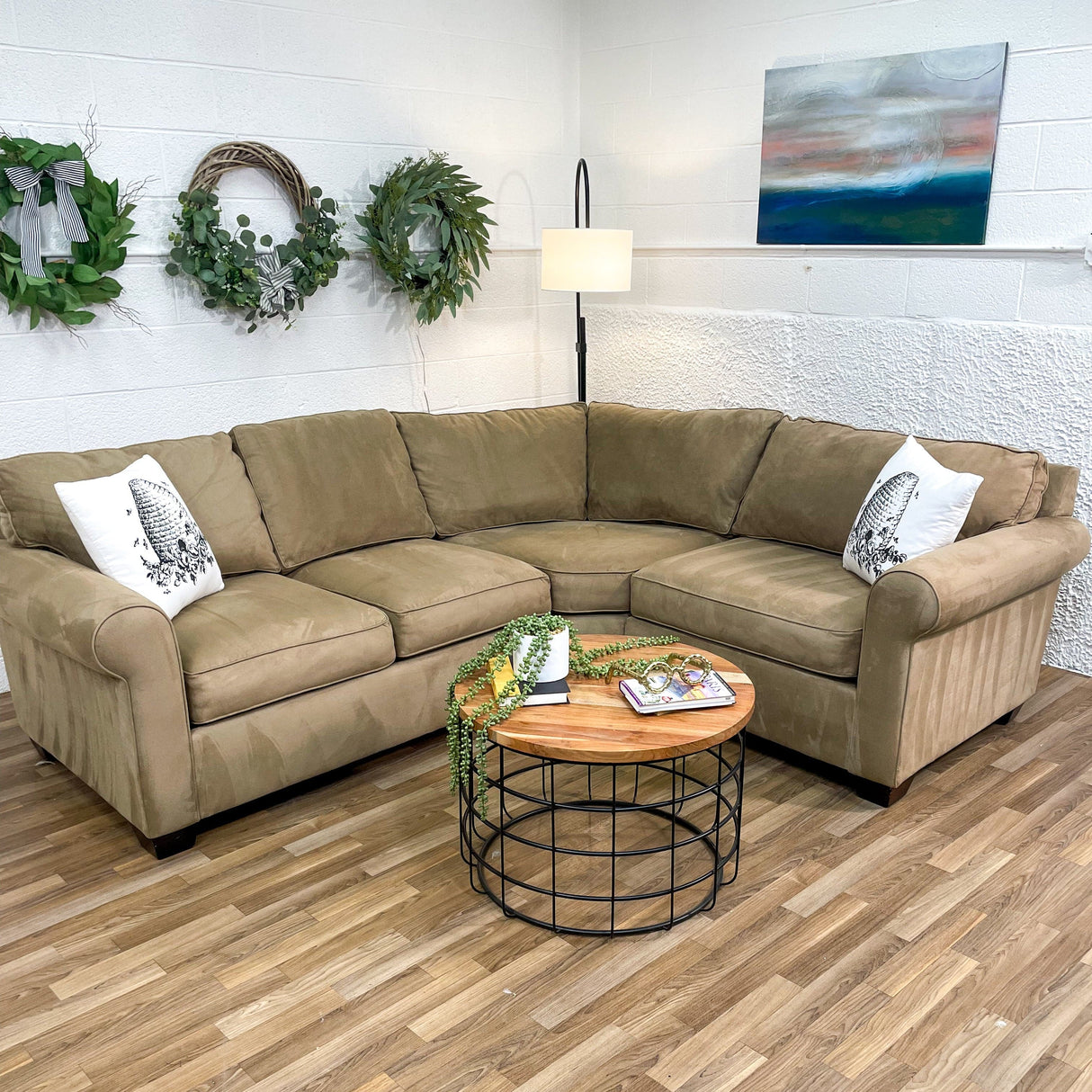 Pottery Barn Pearce 3pc Rolled Arm Sectional - Pull Up A Couch