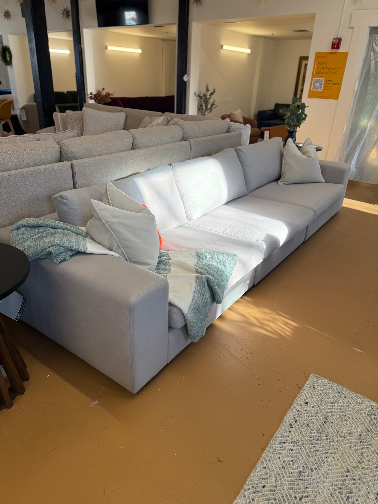 Beta 137.5" Modular Sofa - Welsh Gray