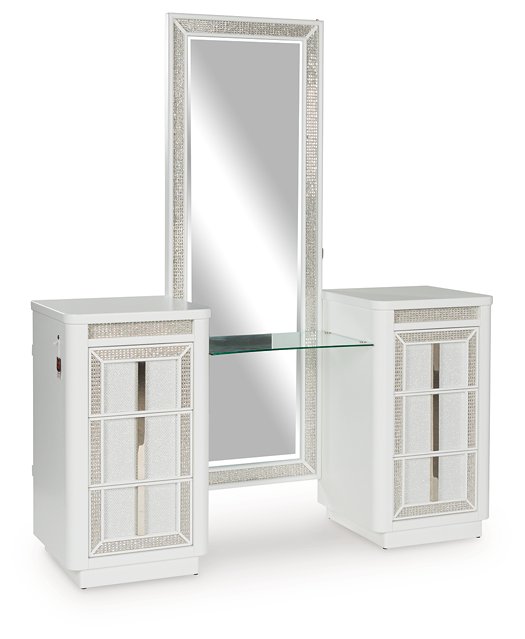 Chalanna Vanity with Mirror - Pull Up A Couch