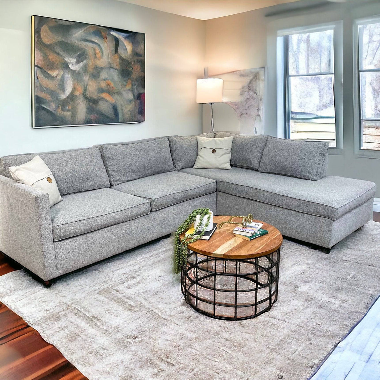 West Elm Harris 2pc Sectional with Bumper Chaise - Pull Up A Couch