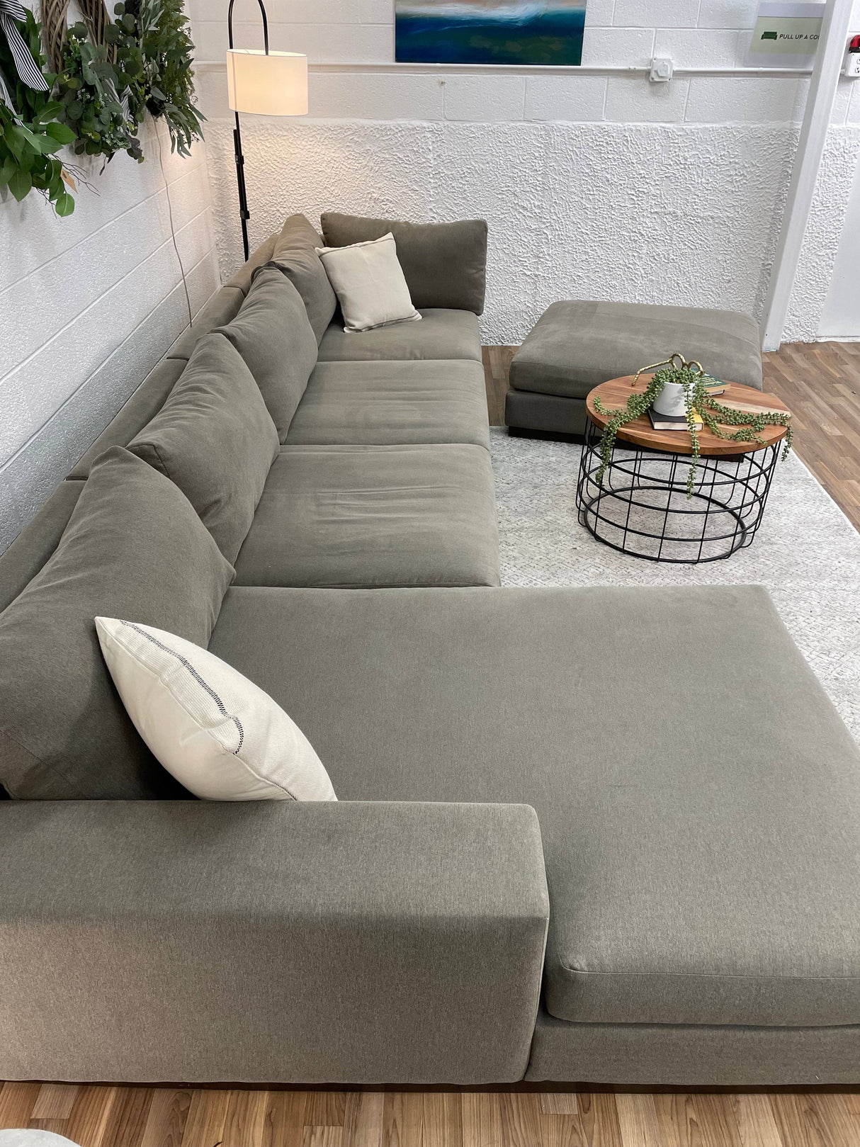 Joybird Holt Grand Sofa w/Chaise - Pull Up A Couch