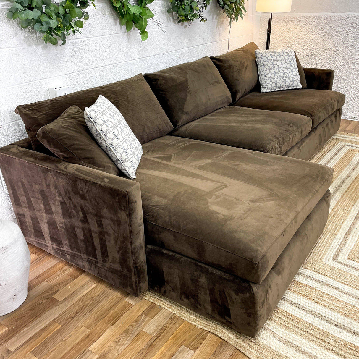 Crate & Barrel 2pc Deep Lounge Sectional - Pull Up A Couch