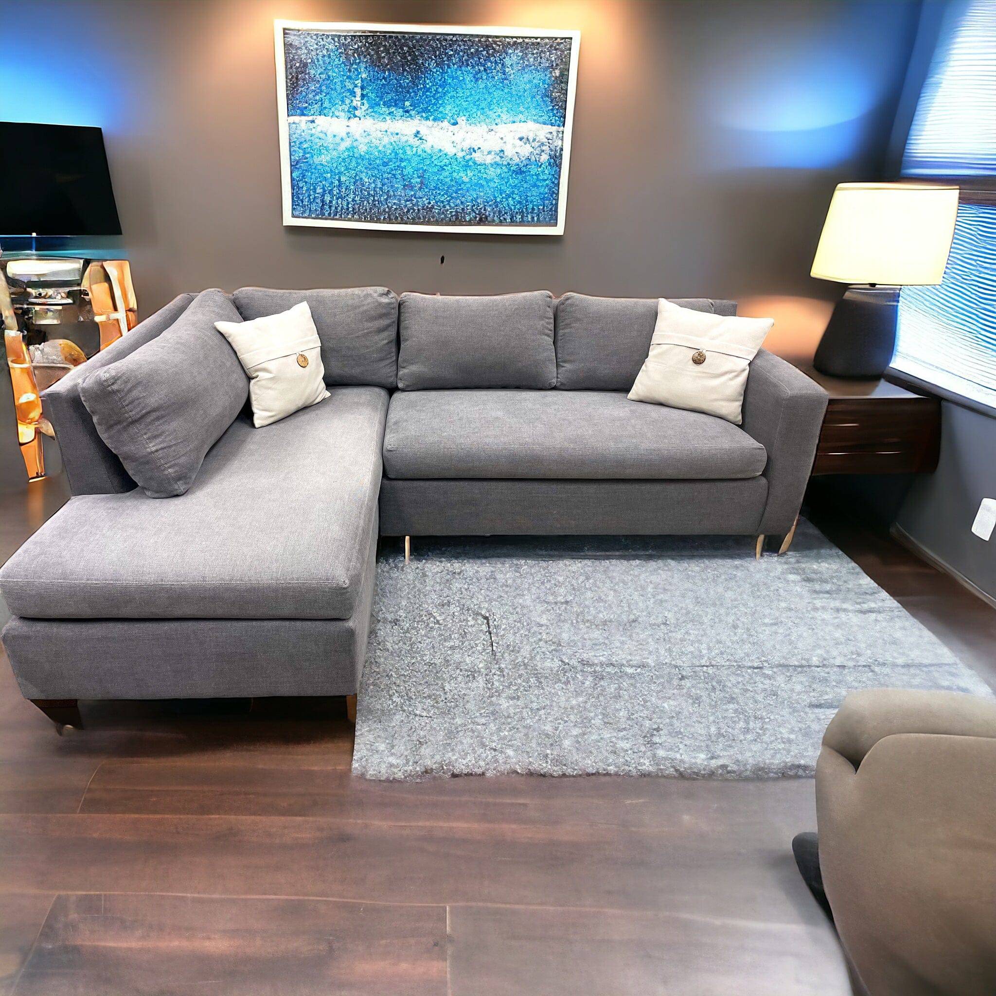 Pottery Barn Shasta 2pc Sectional w/ Bumper Chaise