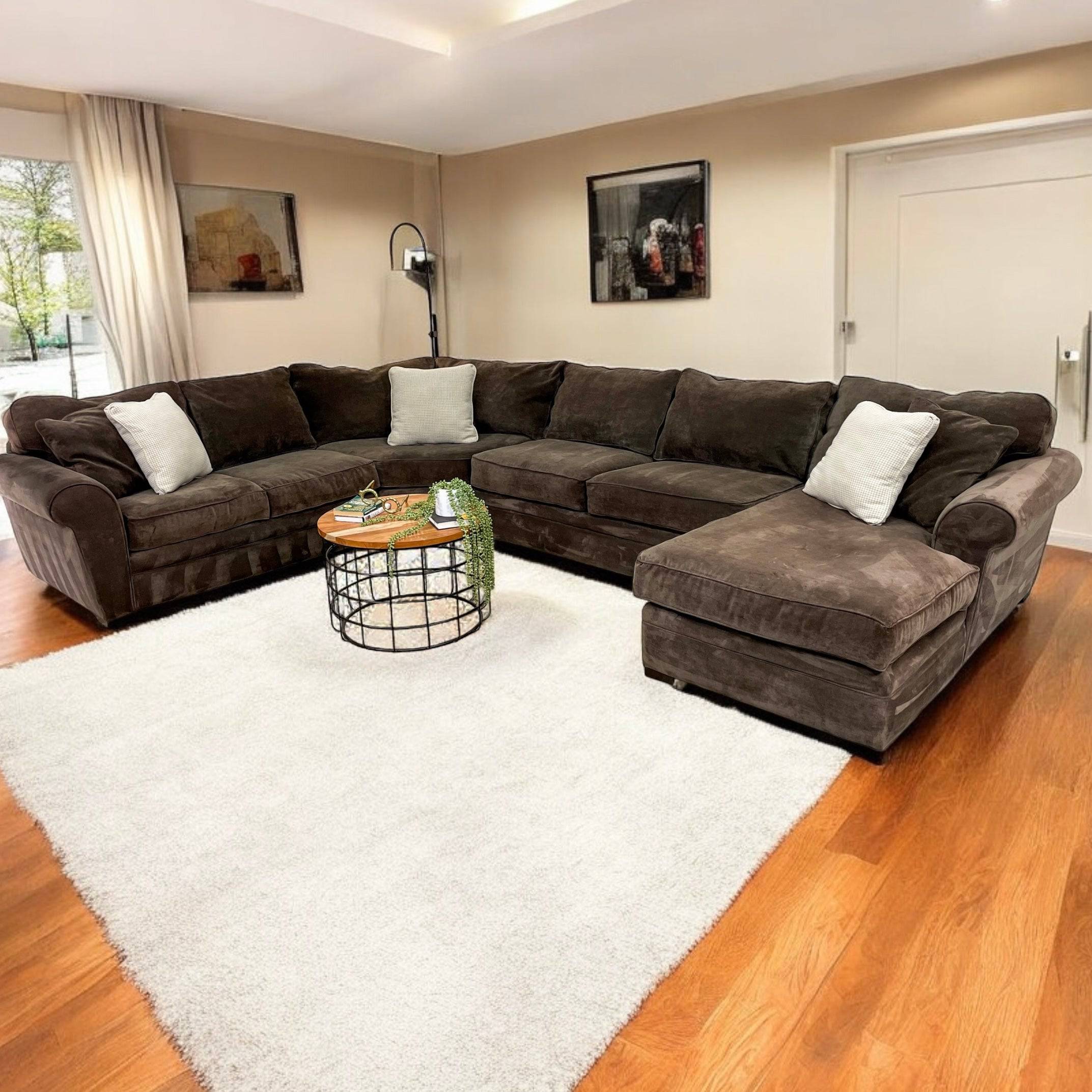 Macy's Jonathan Louis 4pc Sectional w/Wedge and Chaise