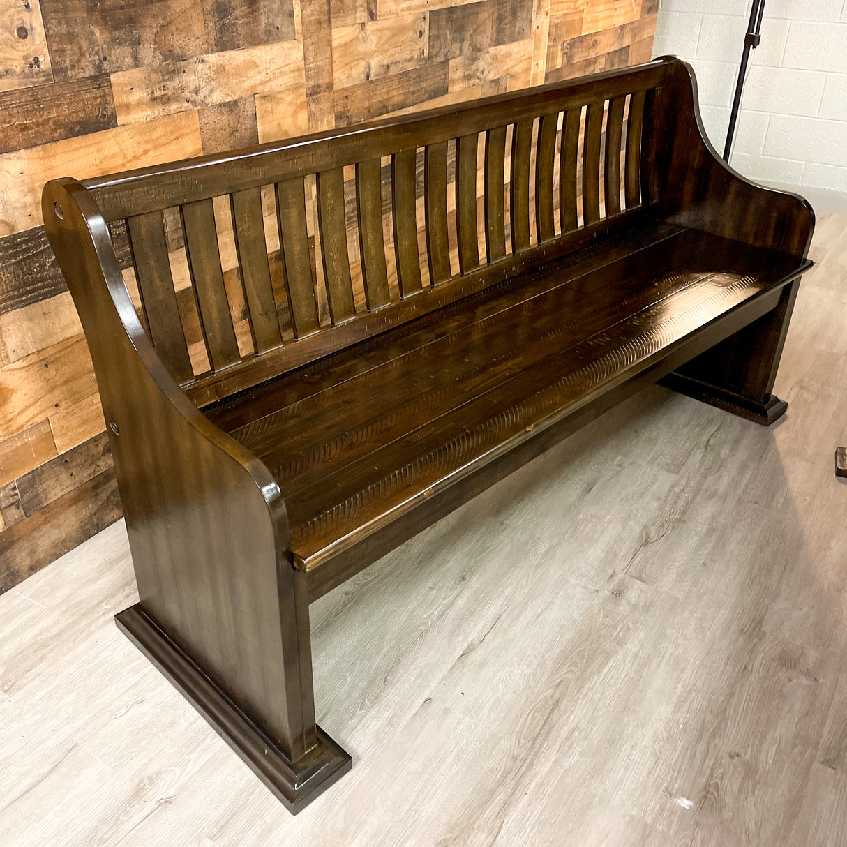 Solid Wood Dining Table w/Expansion Leaf and Bench