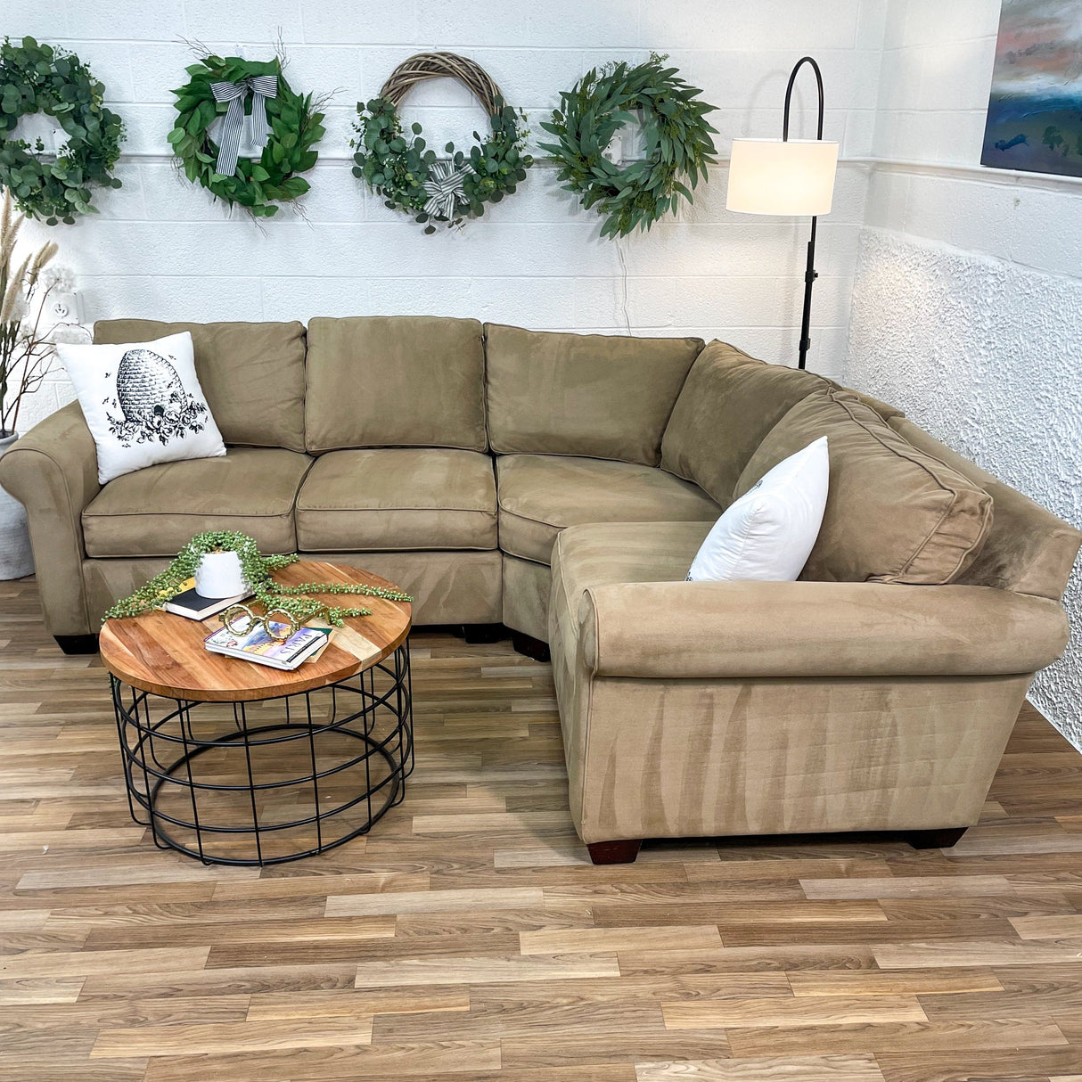 Pottery Barn Pearce 3pc Rolled Arm Sectional - Pull Up A Couch