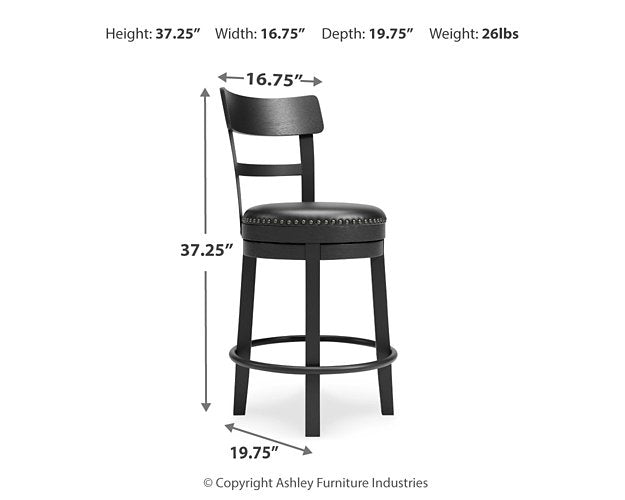 Valebeck Counter Height Bar Stool - Pull Up A Couch