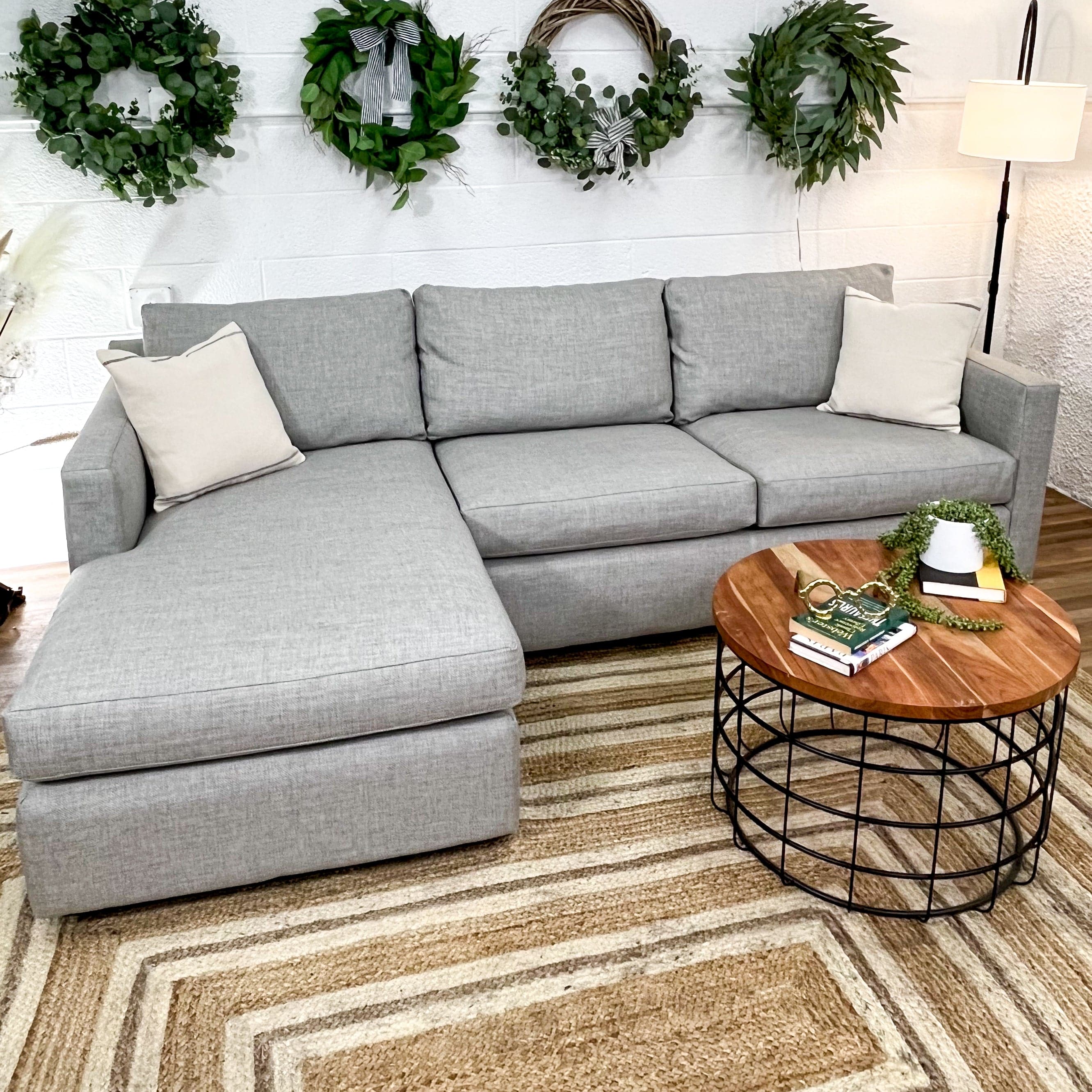 Crate & Barrel Barrett II, 2pc Sectional w/Chaise