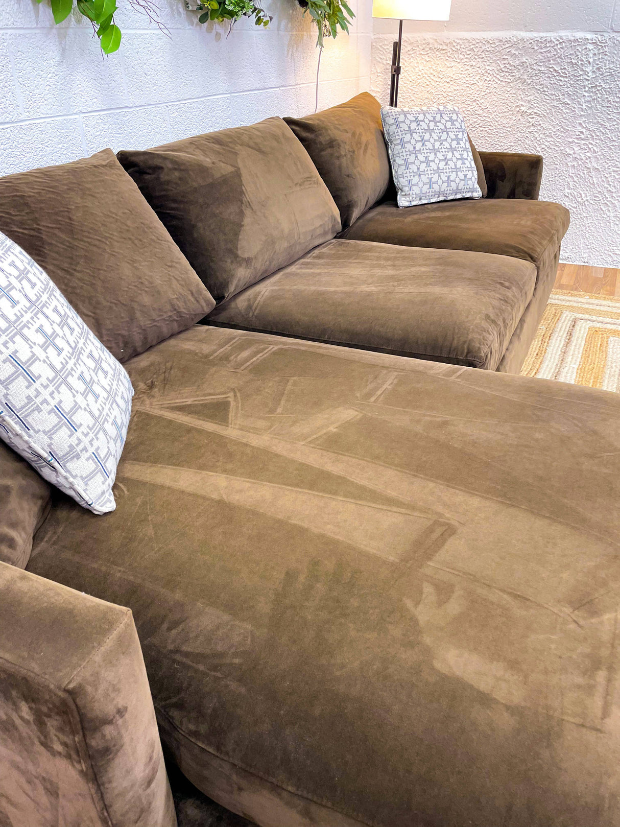 Crate & Barrel 2pc Deep Lounge Sectional - Pull Up A Couch