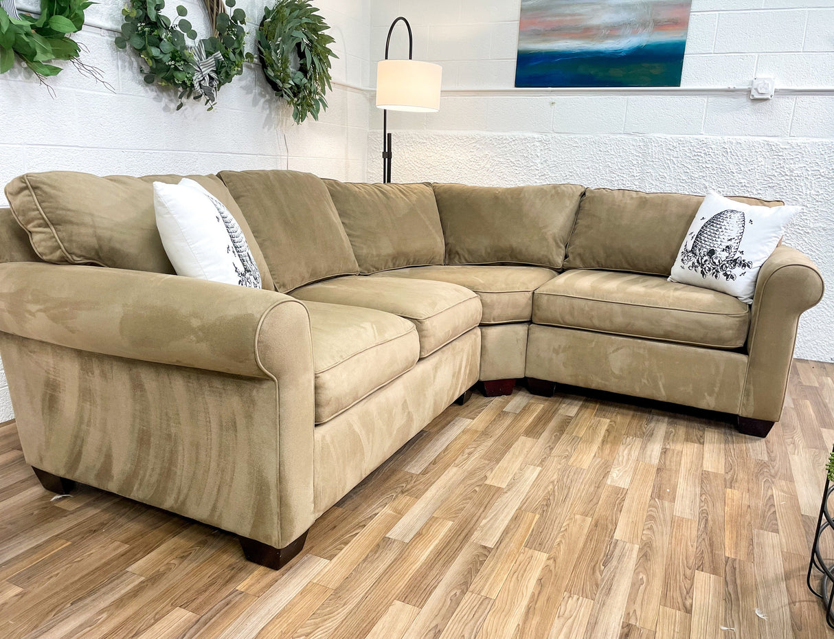 Pottery Barn Pearce 3pc Rolled Arm Sectional - Pull Up A Couch