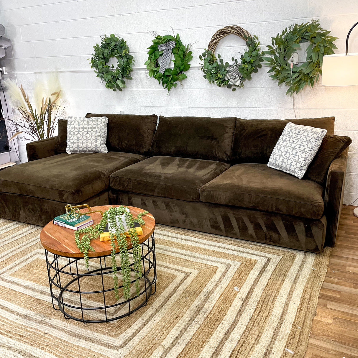 Crate & Barrel 2pc Deep Lounge Sectional - Pull Up A Couch