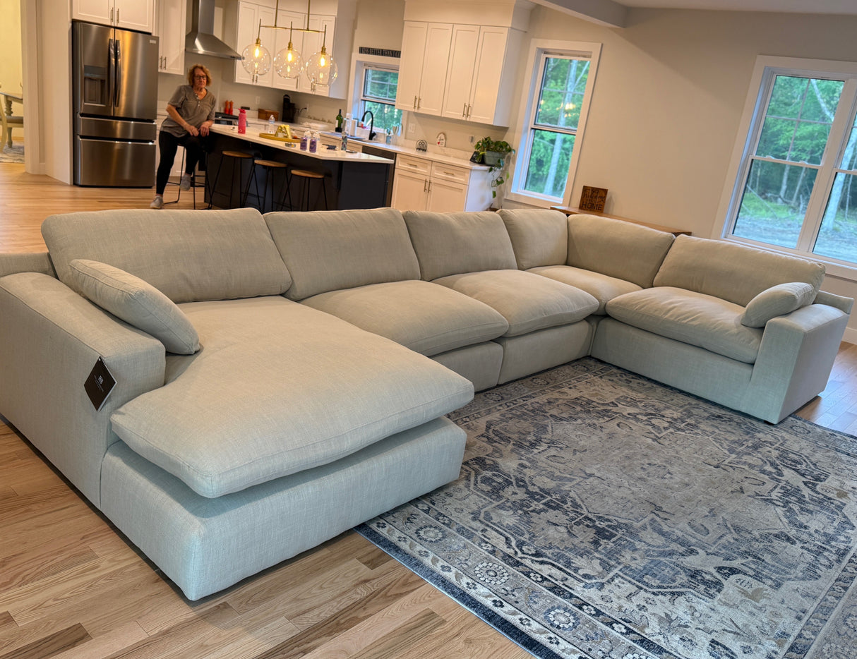 Atlas Cloud Corner Sectional w/Chaise (5pc) - Pull Up A Couch