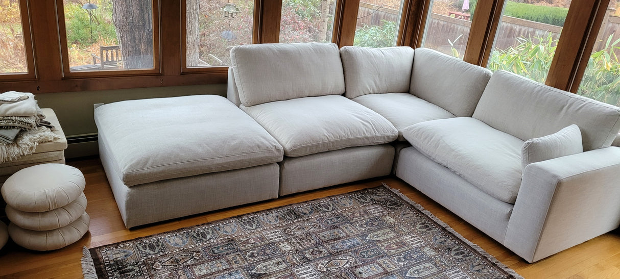 Modular Feather Cloud Sectional w/ Chaise