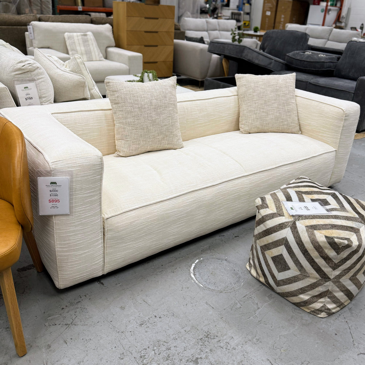 ARTICLE - Cigar 92β Sofa (Ankara Ivory)