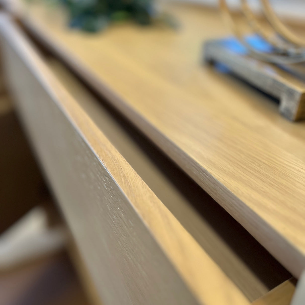 White oak 70-inch MCM-style sideboard by Article with sleek design and spacious storage, perfect for modern living rooms.