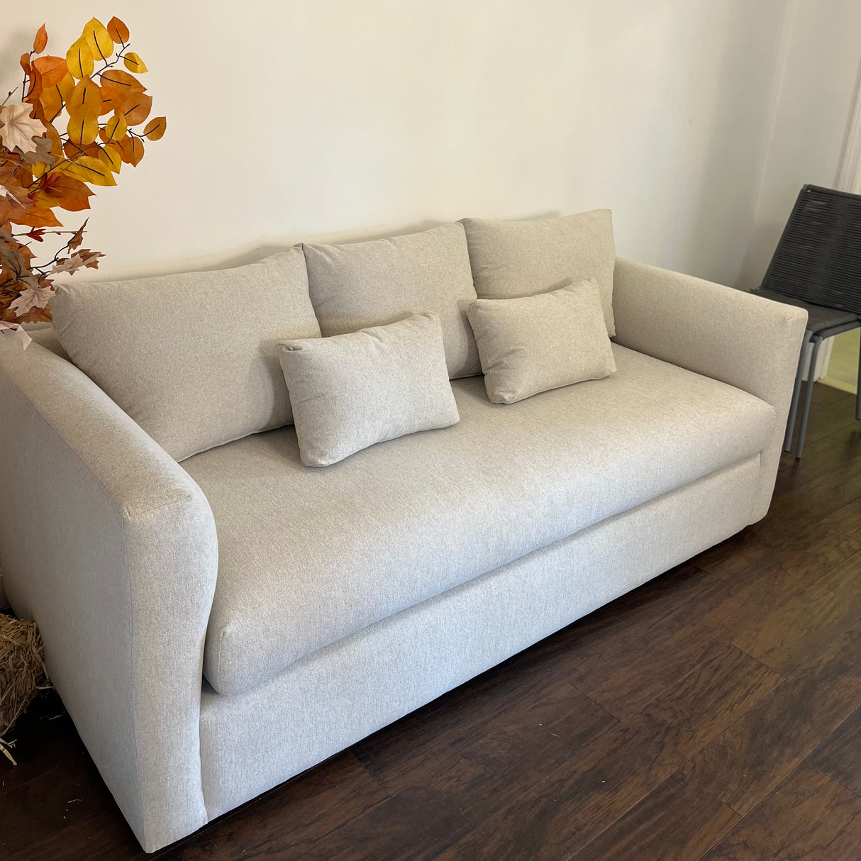 80" MCM Sofa w/ Bench Cushion (Clover Ivory)