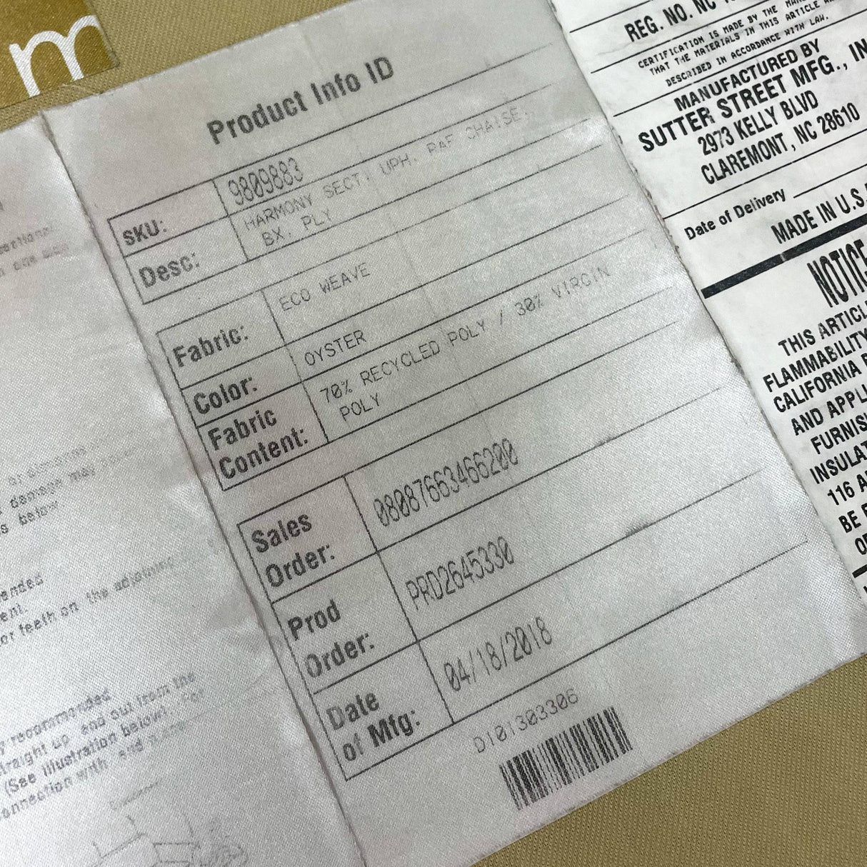 West Elm Harmony White 2pc Sectional w/Chaise - Pull Up A Couch