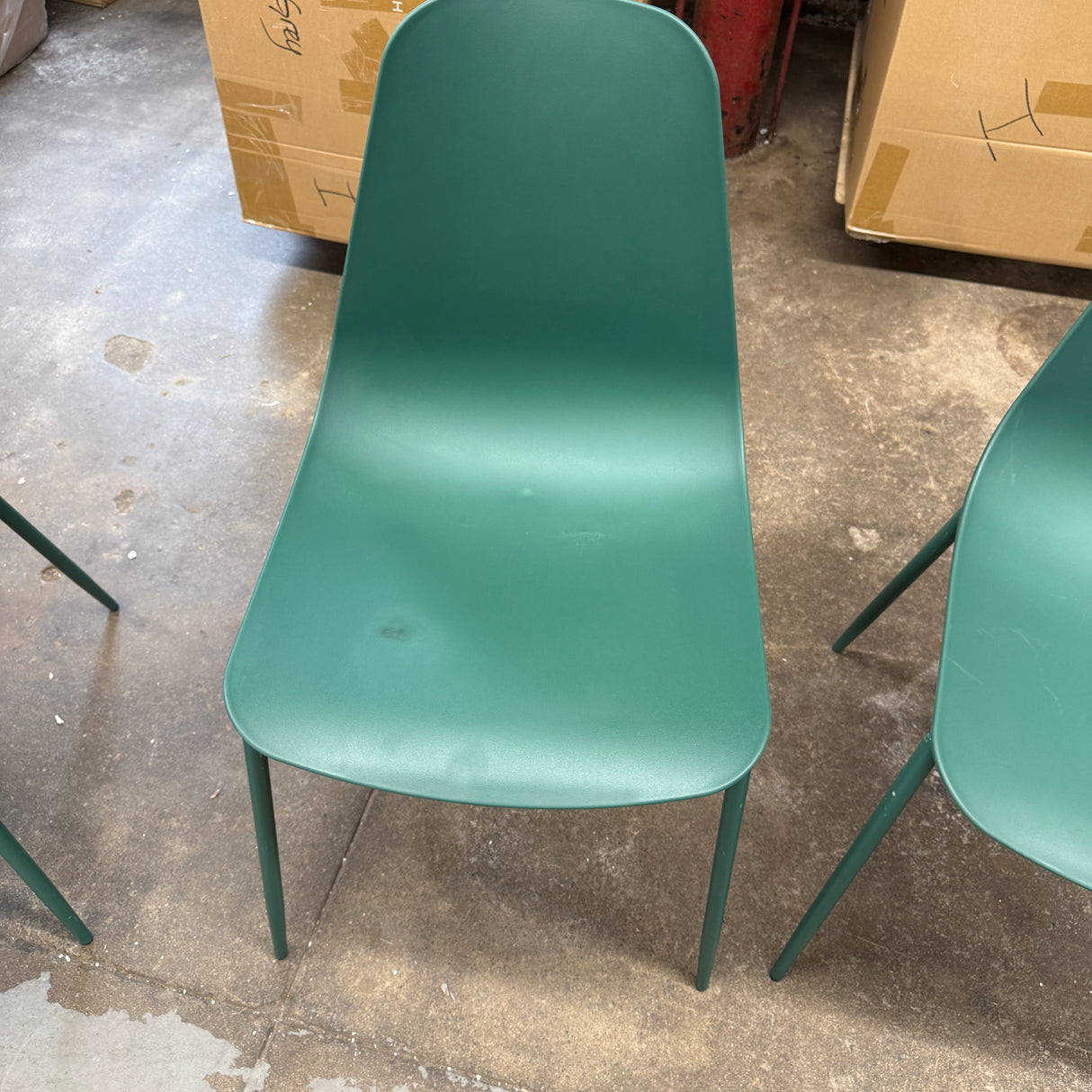 MCM-Style Dining Chair (Woodland Green)