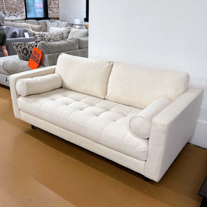 ARTICLE - Sven 72" Tufted Loveseat - Biscuit Cream