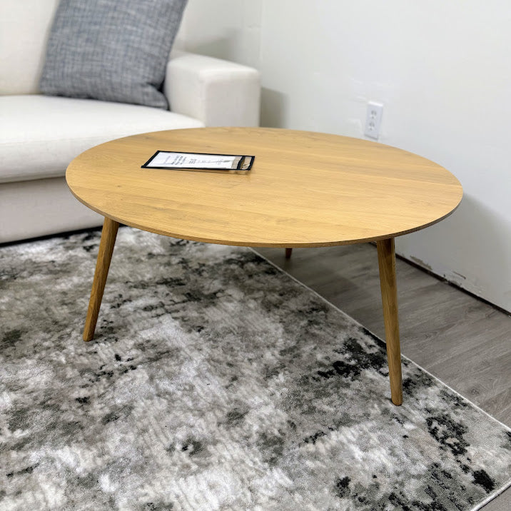 ARTICLE - Amoeba 35.5" Round Coffee Table - White Oak