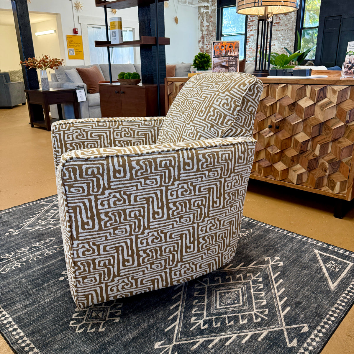 Barrington Rocker Swivel Accent Chair
