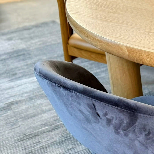 ARTICLE - Adel 55.5" Round Dining Table - White Oak