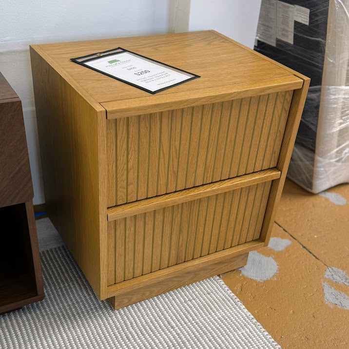 ARTICLE - Kouva 2-Drawer Nightstand - Natural Oak