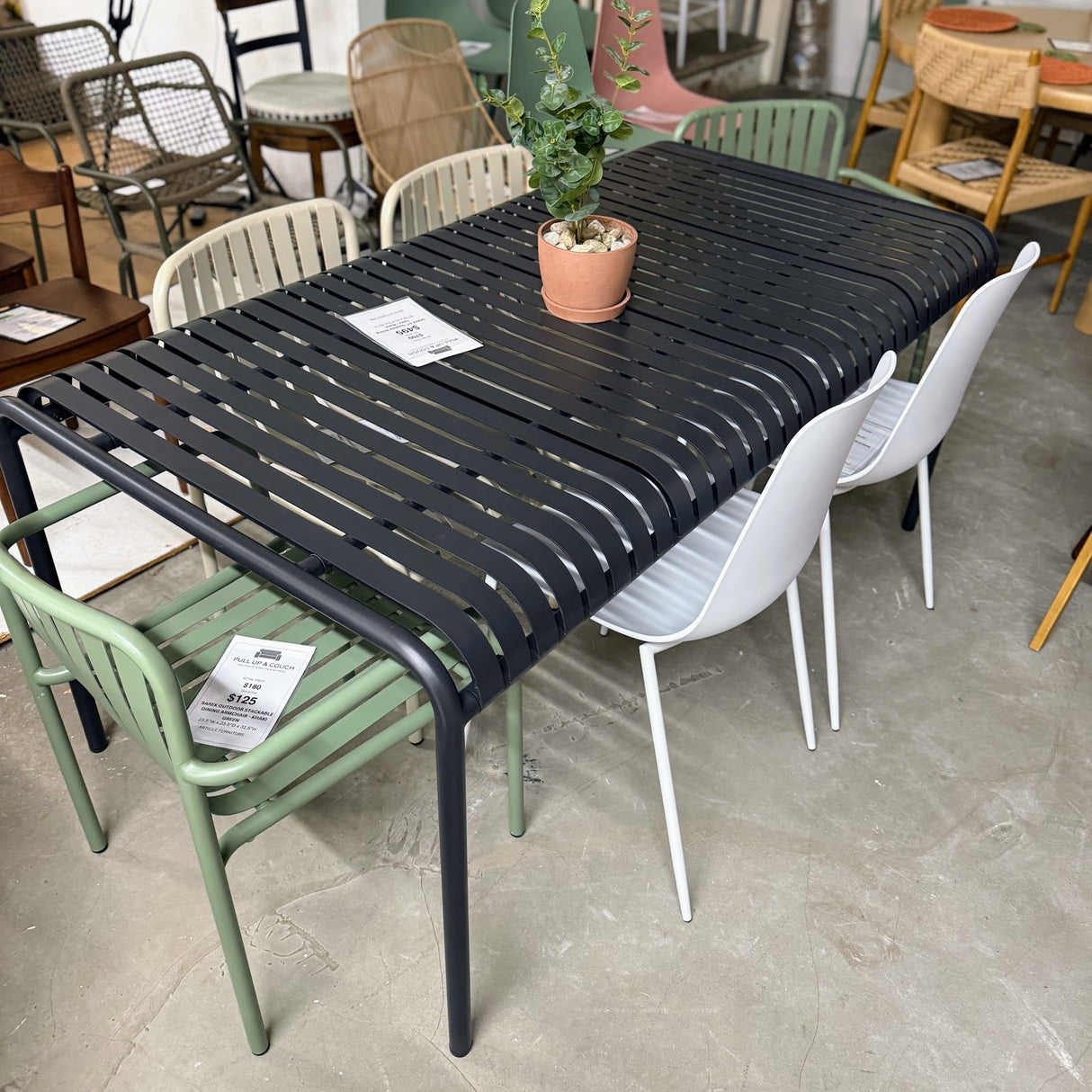ARTICLE - Sarek 67" Outdoor Dining Table - Black