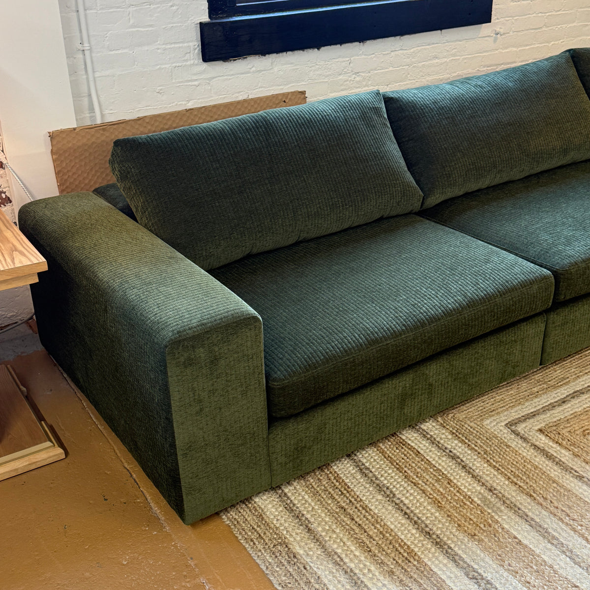 4pc Modular Sectional w/ Ottoman (Cypress Green)