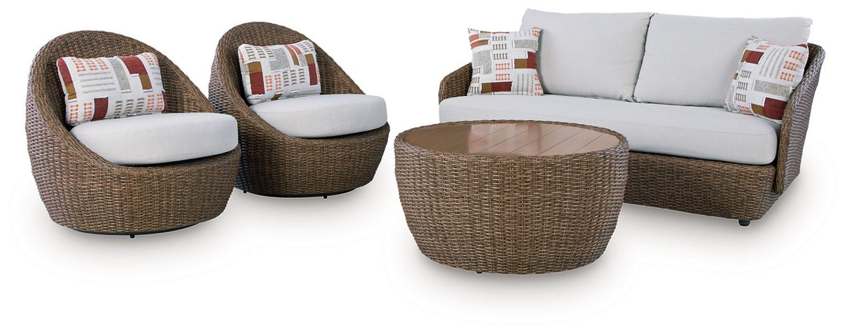 Double Point Outdoor Seating Set - Pull Up A Couch