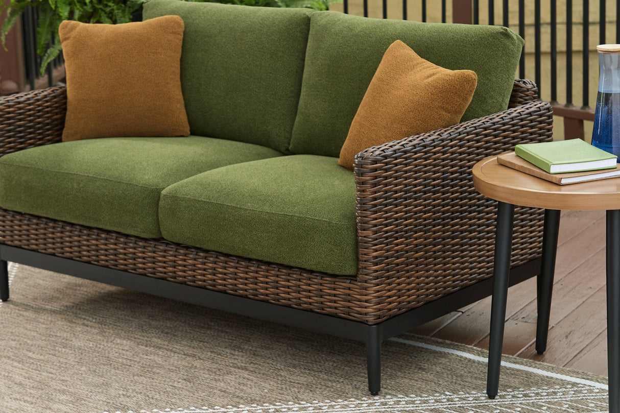 Horizon Hall Outdoor Loveseat with Cushion - Pull Up A Couch