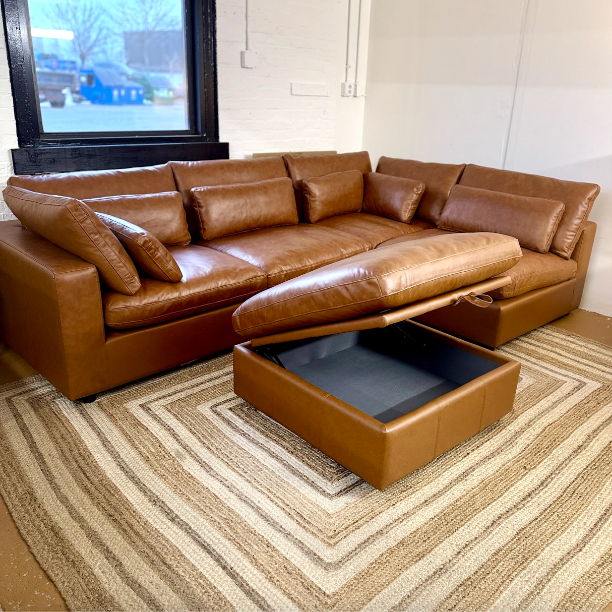 Serenity Reserve Sectional w/ Storage Ottoman - Pull Up A Couch