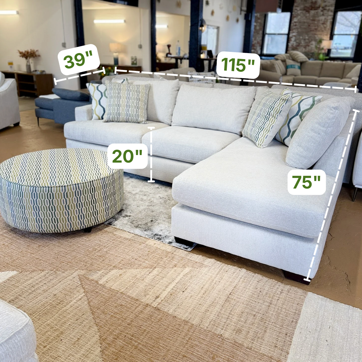 Glendale Sectional w/ Chaise (2pc) - Pull Up A Couch