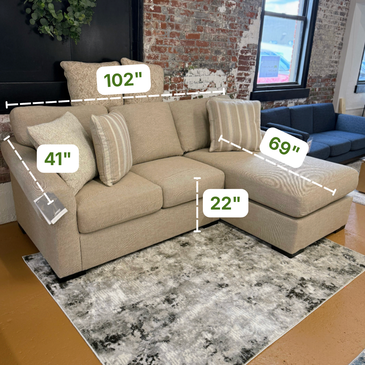 Lennox Sofa Sectional w/Chaise - Pull Up A Couch