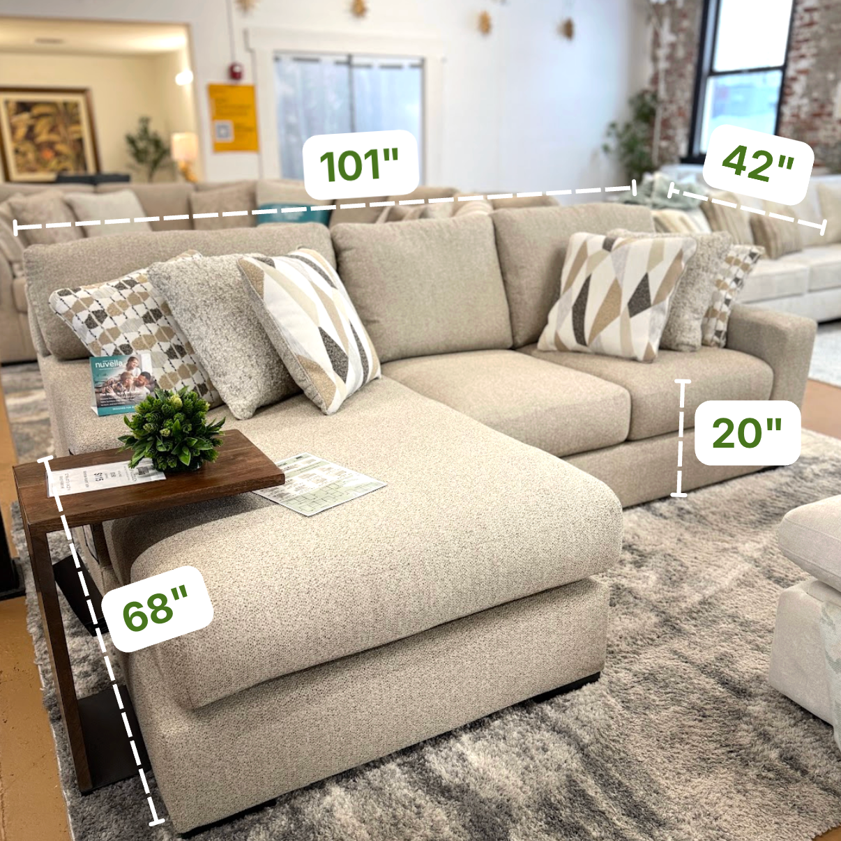 Silverwood Sofa w/ Chaise - Pull Up A Couch