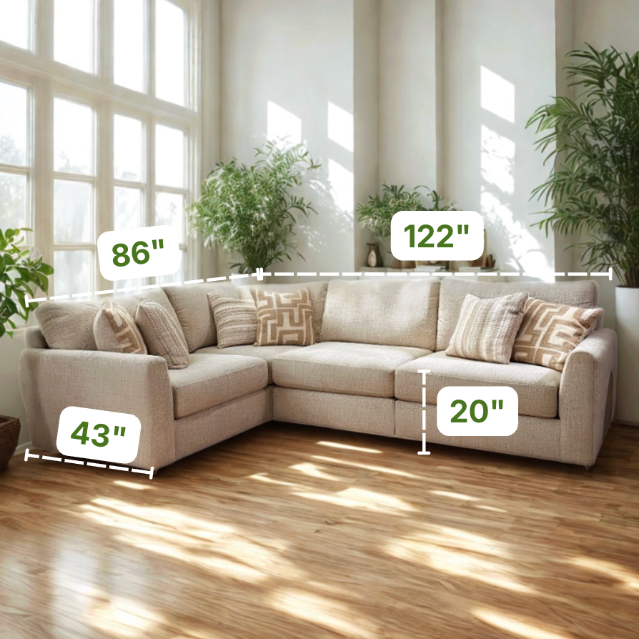 Sequoia Corner Sectional (4pc)