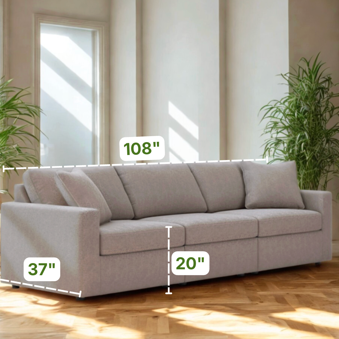 Modmax Modular Sofa (3pc) - Pull Up A Couch
