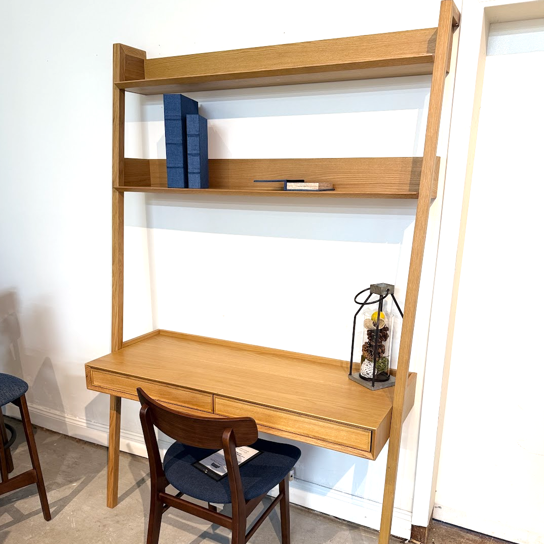 51.5" Wide Leaning Desk (Natural Oak) - Pull Up A Couch