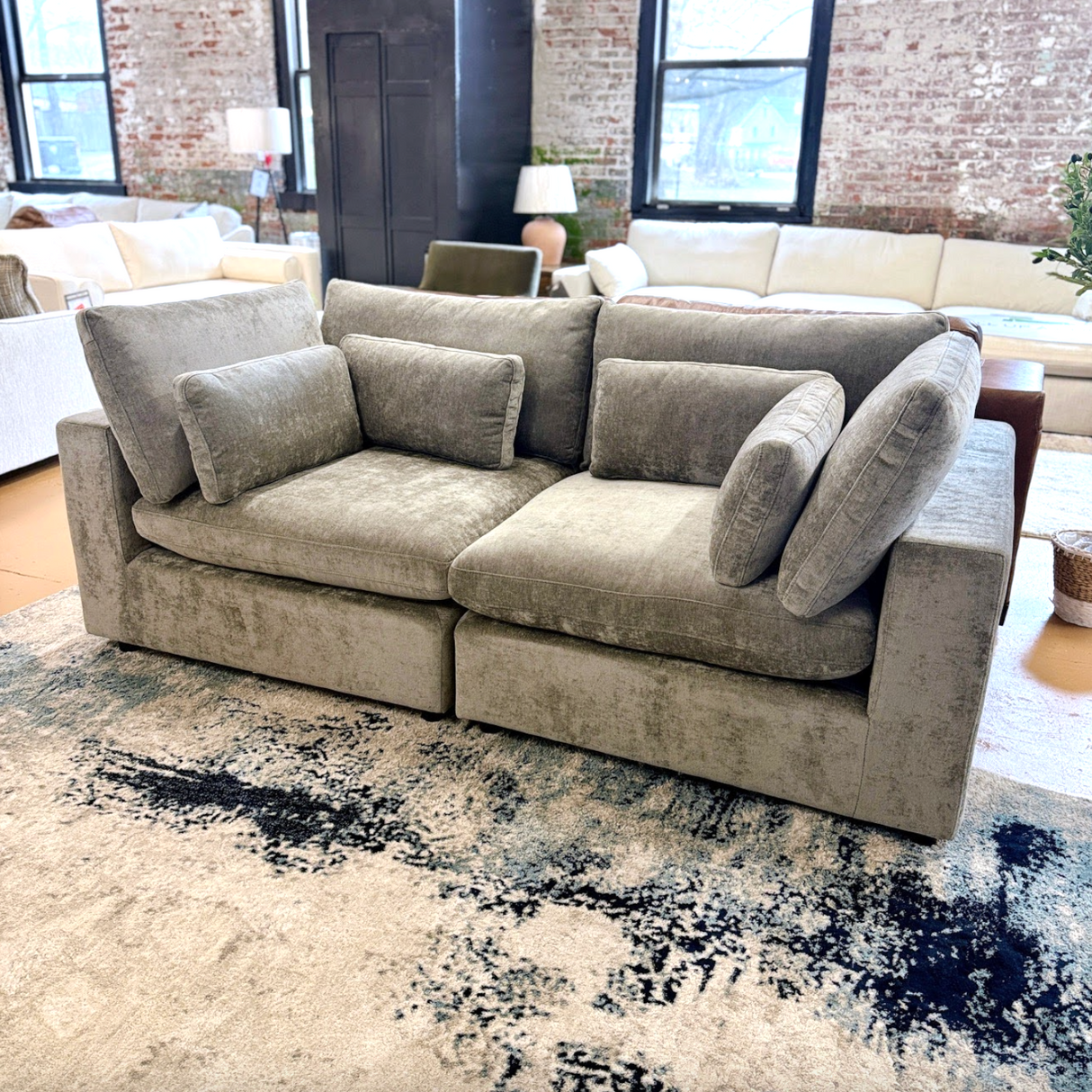 Serenity Cloud 2pc Sectional Sofa - Pull Up A Couch