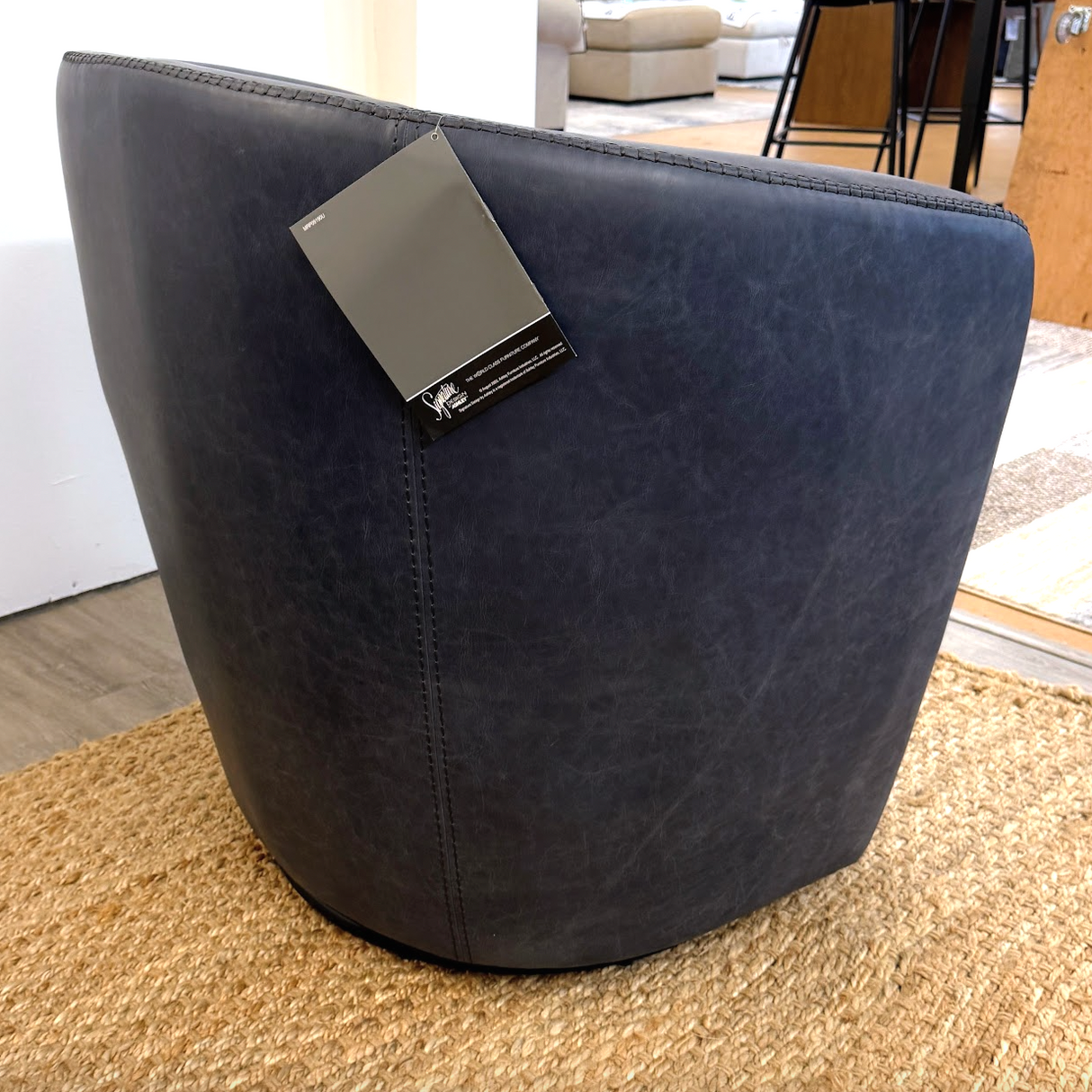 Preston Leather Swivel Chair