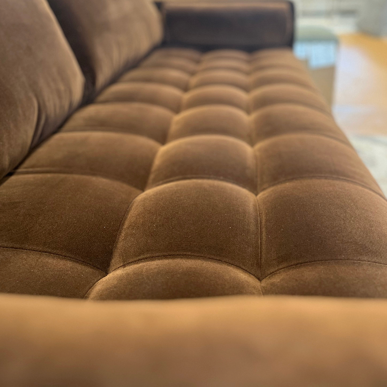 88" Velvet Sofa Bed (Plush Pacific Brown)